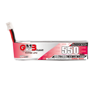 Аккумулятор для квадрокоптера GNB 550mAh 1S 3.8V 100C. Photo 2